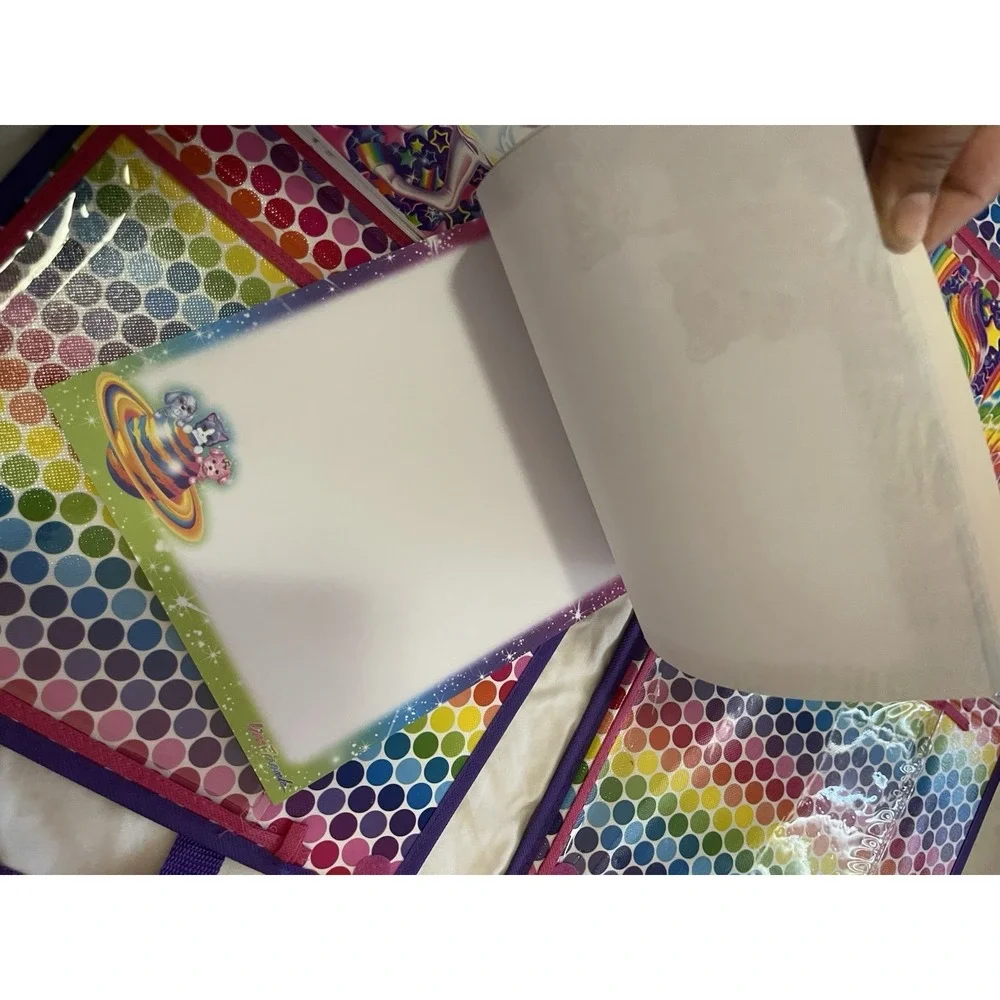 Lisa Frank Unicorn‎ Trifold Portfolio & Coloring Sticker Activity Books Lot